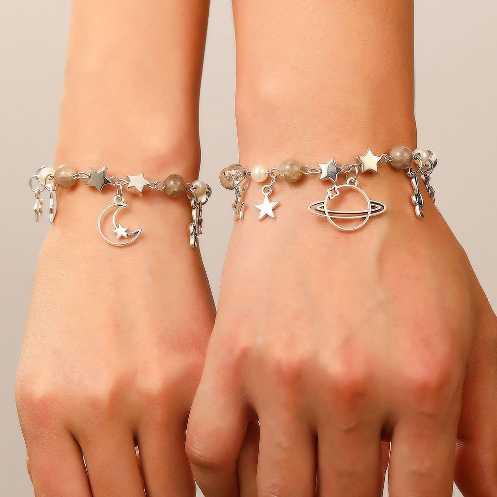 Out Cat's Paw Love Sun Moon Couple Bracelets