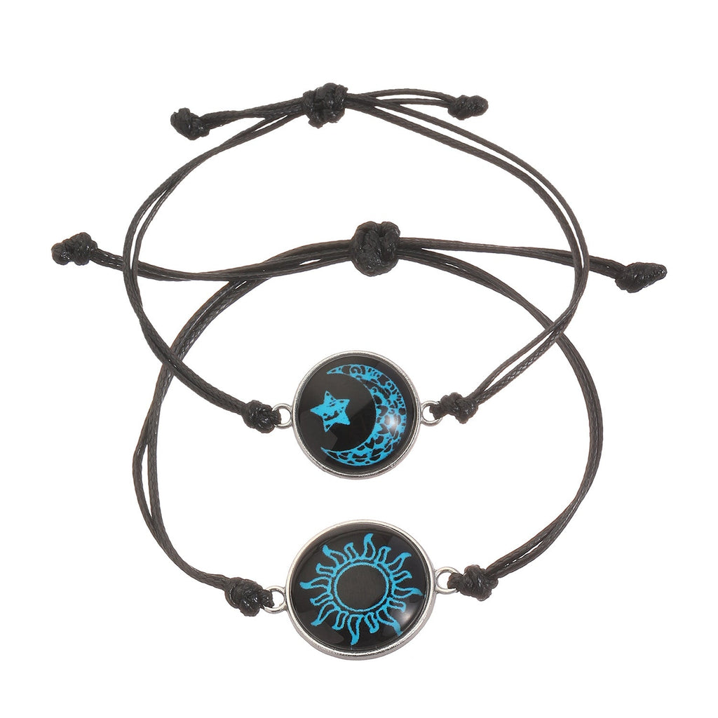 Out Cat's Paw Love Sun Moon Couple Bracelets