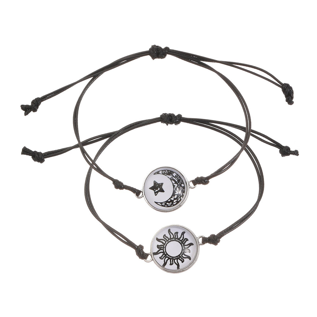 Out Cat's Paw Love Sun Moon Couple Bracelets