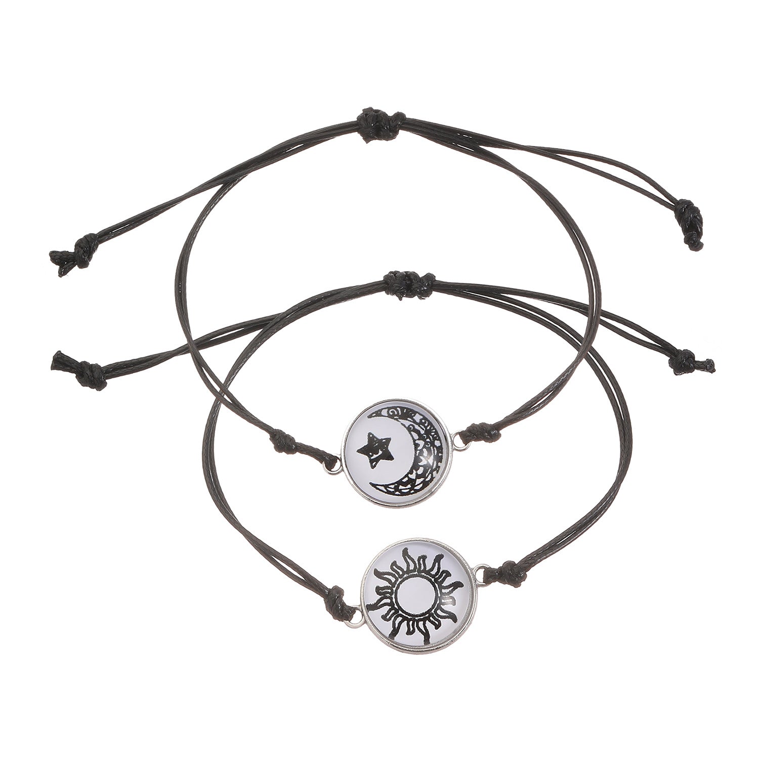 Out Cat's Paw Love Sun Moon Couple Bracelets