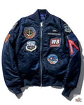 STRICT-G x ALPHA Mobile Suit Gundam White Base MA-1 Jacket